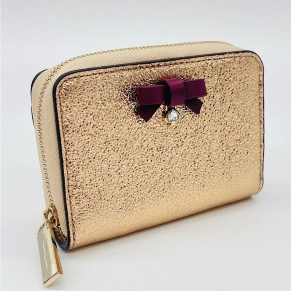 Kate Spade Small Zip Around Card Case Wallet Other Wrapping Party Clittering